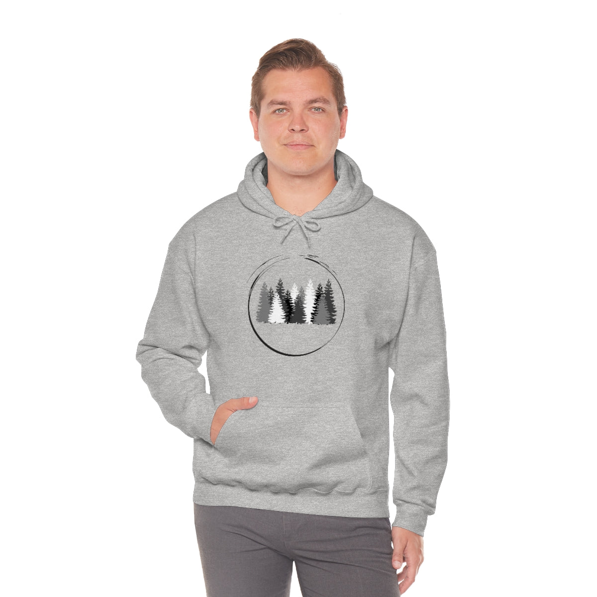 Pine Trees Hiking Camping Unisex Heavy Blend™ Hoodie