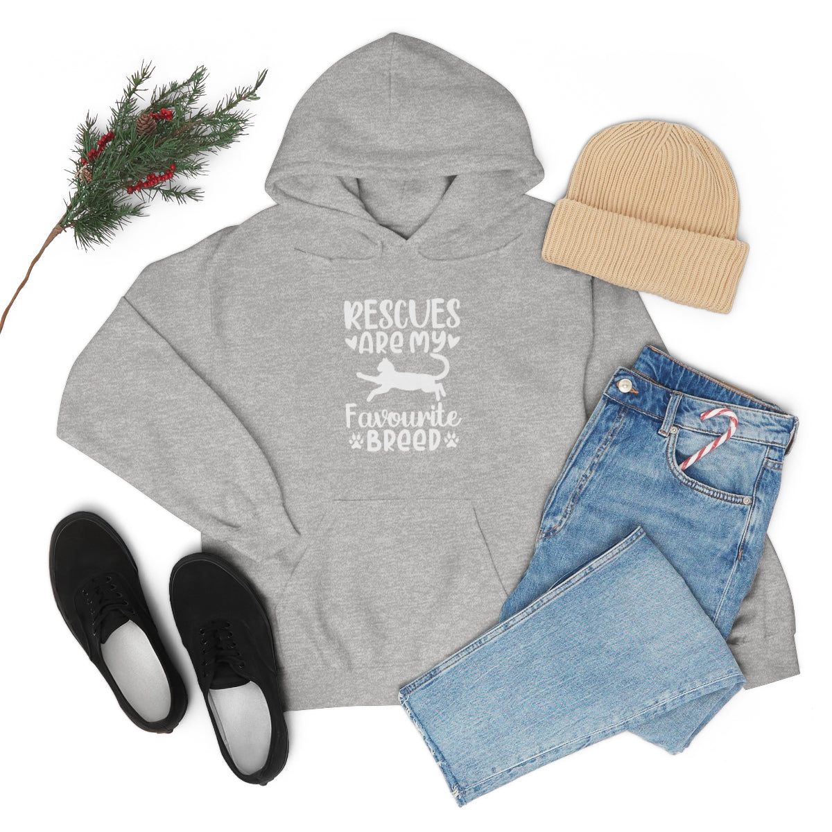 Rescues are My Favourite Breed Unisex Heavy Blend™ Hoodie