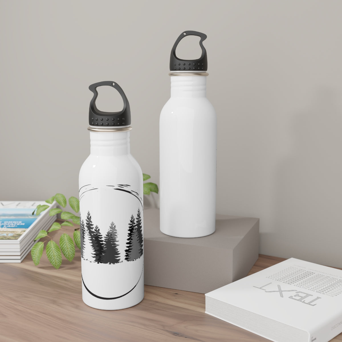 Pine Tree Hiking Camping Hiking Nature Lovers Stainless Steel Water Bottle