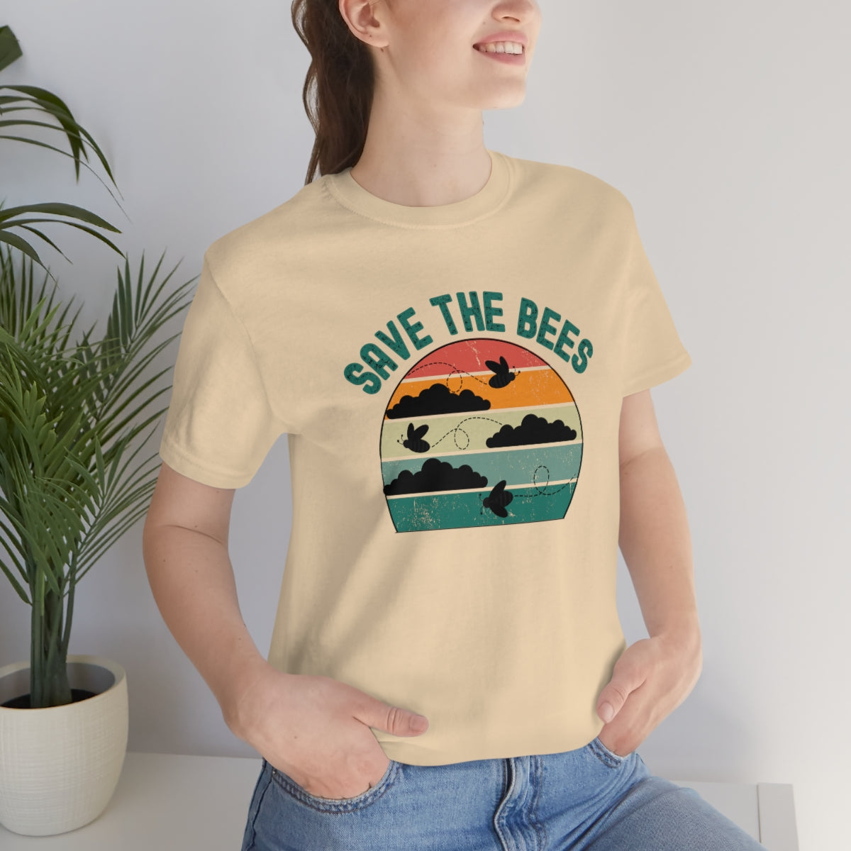 Save the Bees Unisex Jersey Short Sleeve T-Shirt