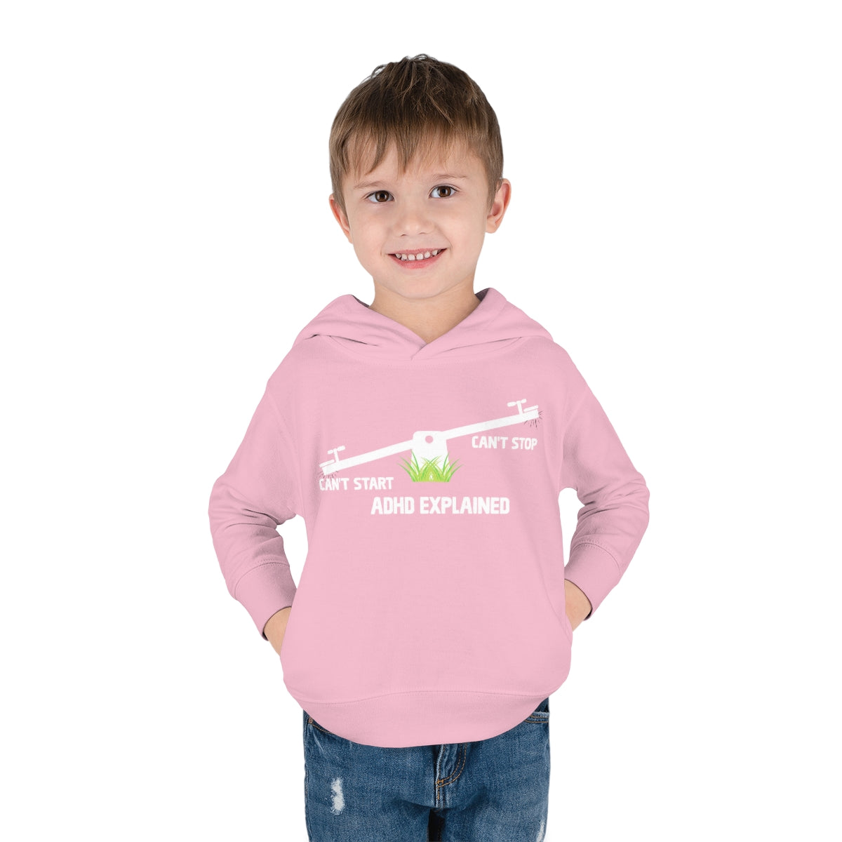 ADHD Explained Toddler Pullover Fleece Hoodie