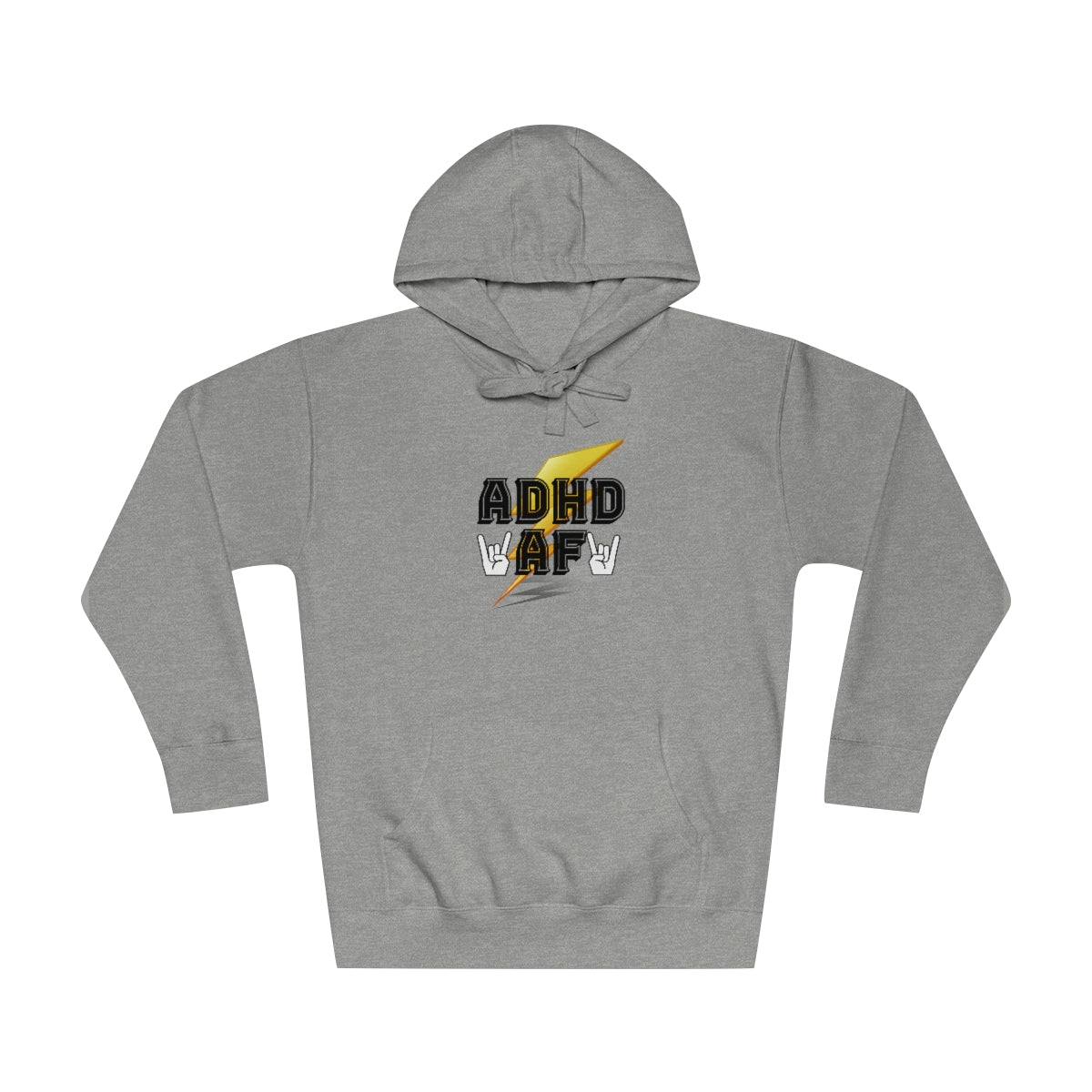 ADHD AF Funny Neurodiversity Awareness Unisex Premium Fleece Hoodie