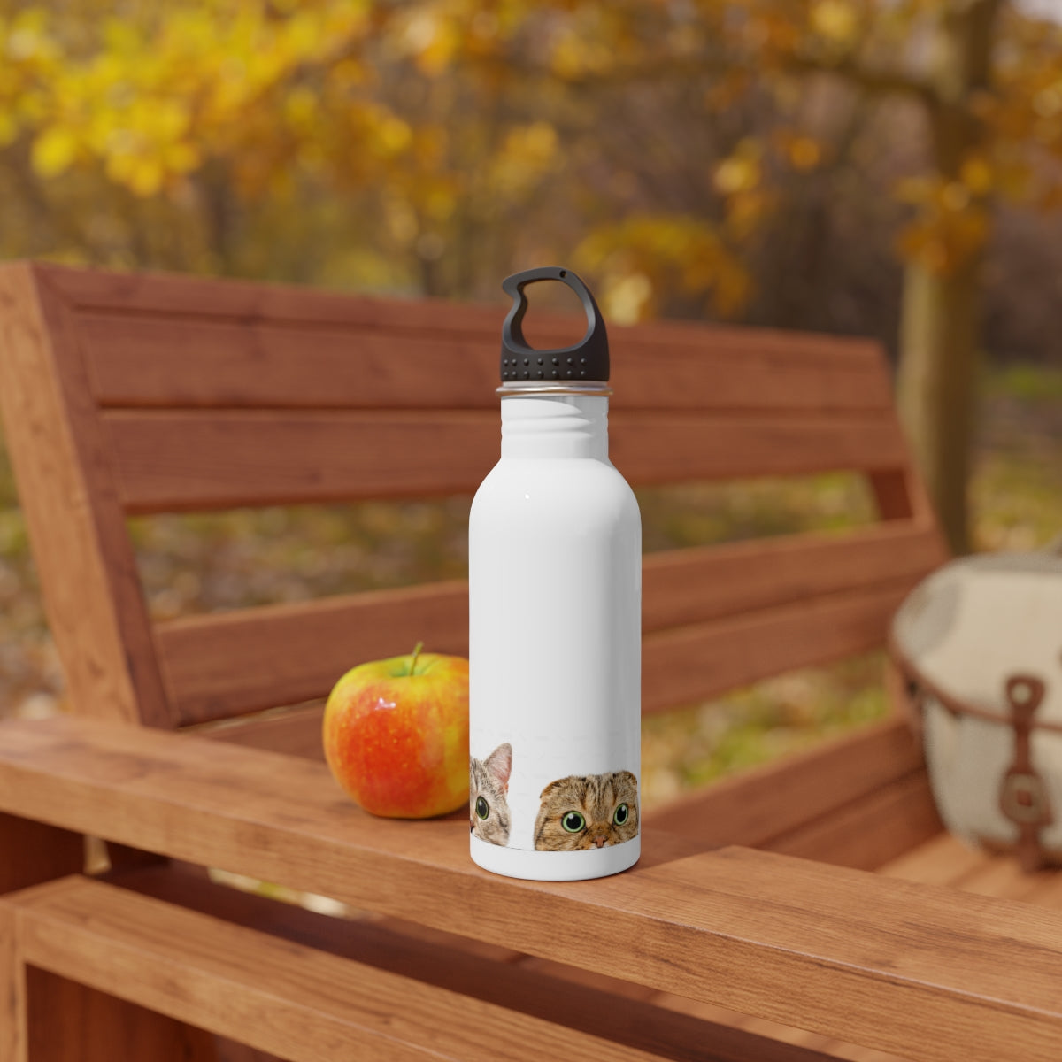 Peekaboo Kitty Stainless Steel Water Bottle