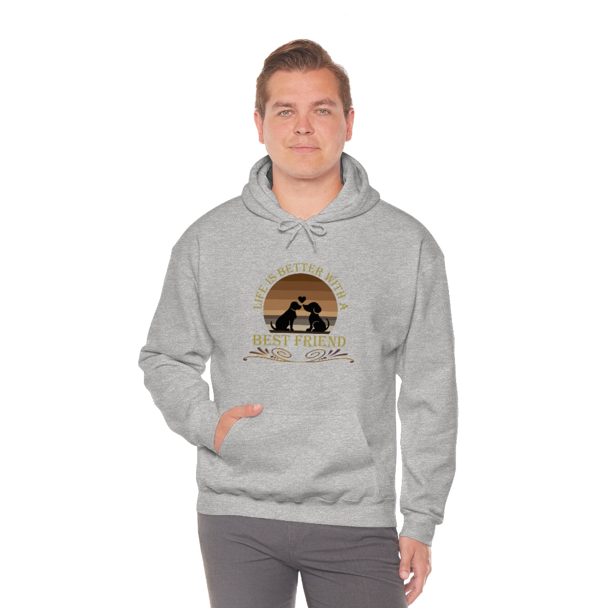 Life is Better With a Best Friend Animal Rescue Unisex Heavy Blend™ Hoodie