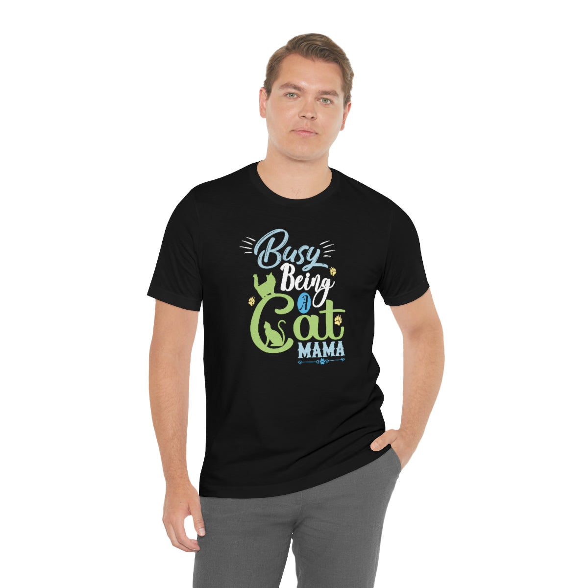 Busy Being a Cat Mama Unisex Jersey Short Sleeve T-Shirt