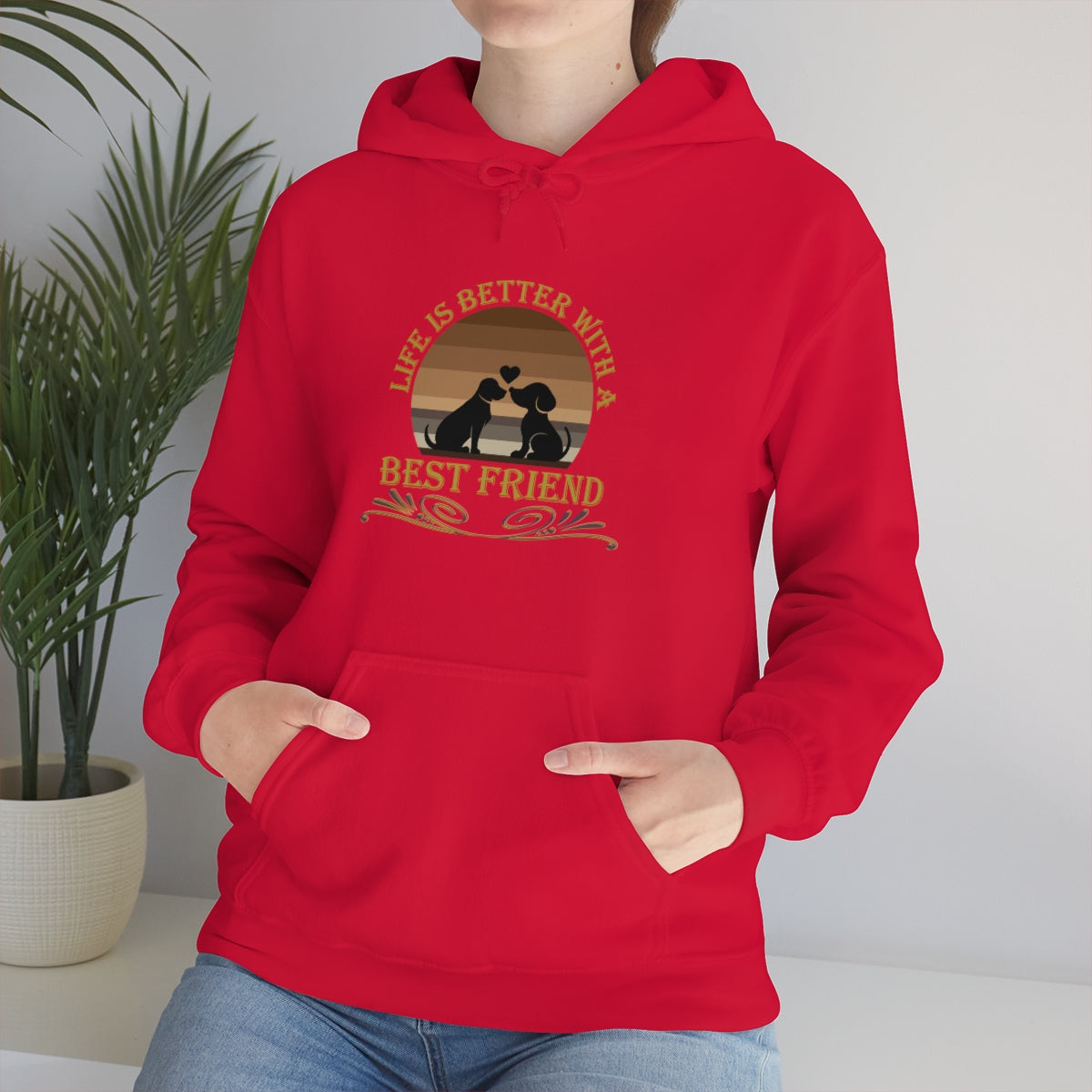 Life is Better With a Best Friend Animal Rescue Unisex Heavy Blend™ Hoodie