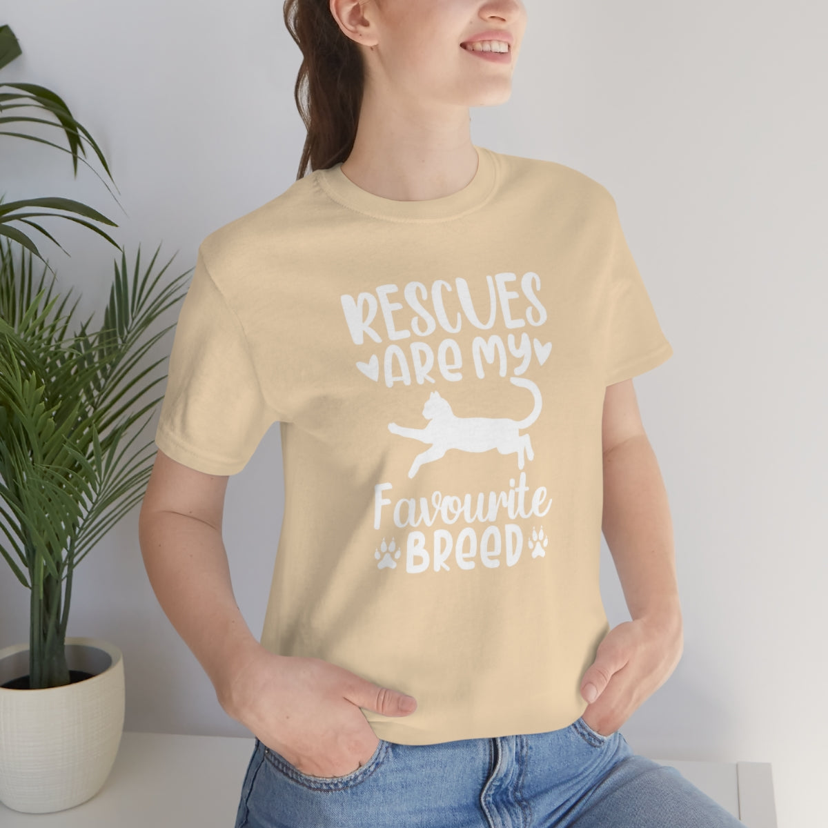 Rescues are My Favourite Breed Unisex Jersey Short Sleeve T-shirt