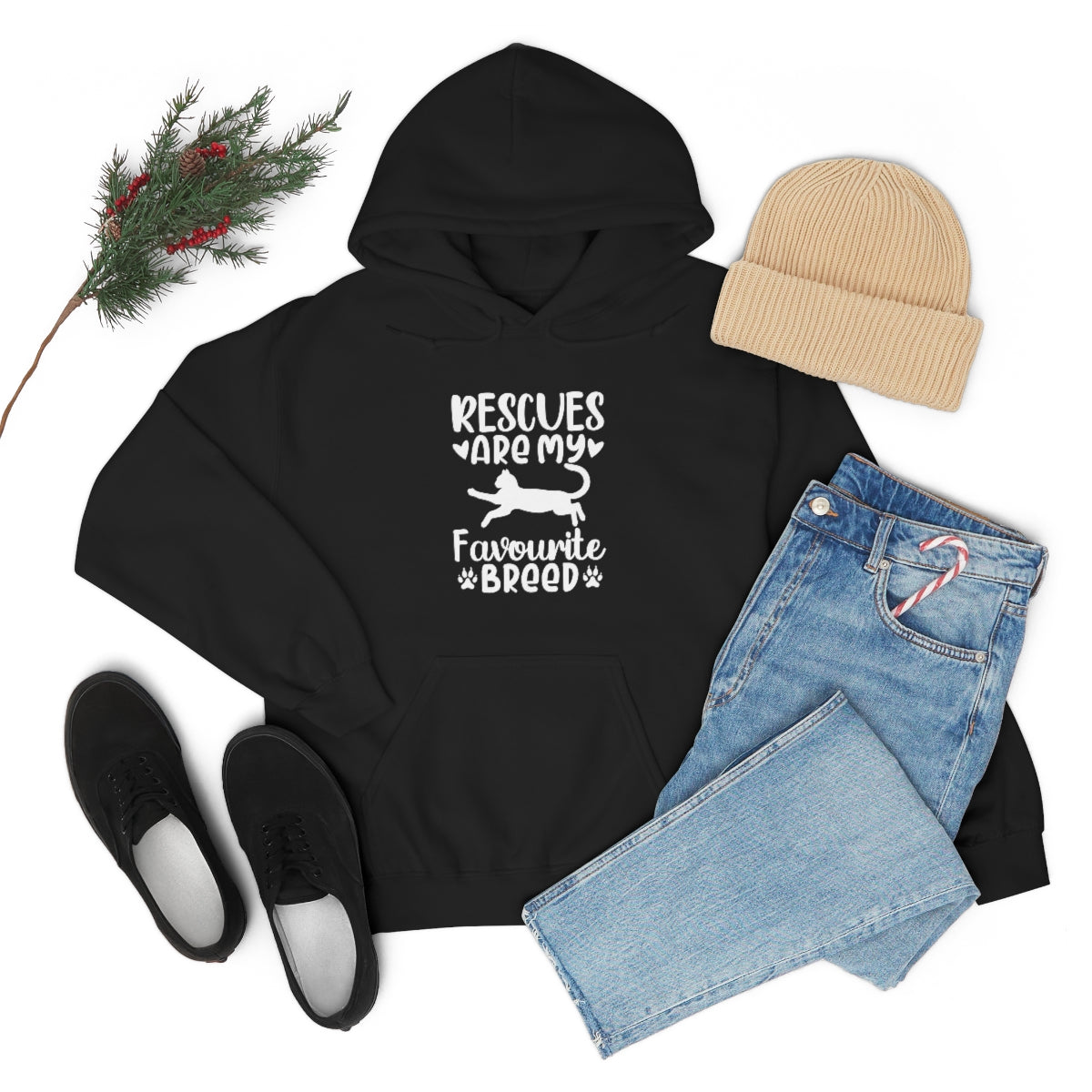 Rescues are My Favourite Breed Unisex Heavy Blend™ Hoodie