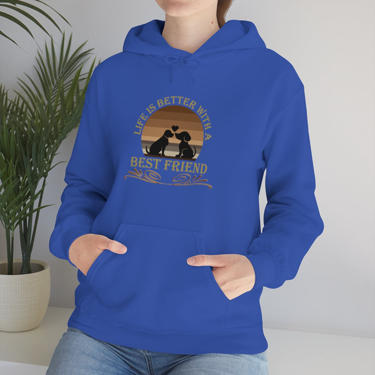 Life is Better With a Best Friend Animal Rescue Unisex Heavy Blend™ Hoodie