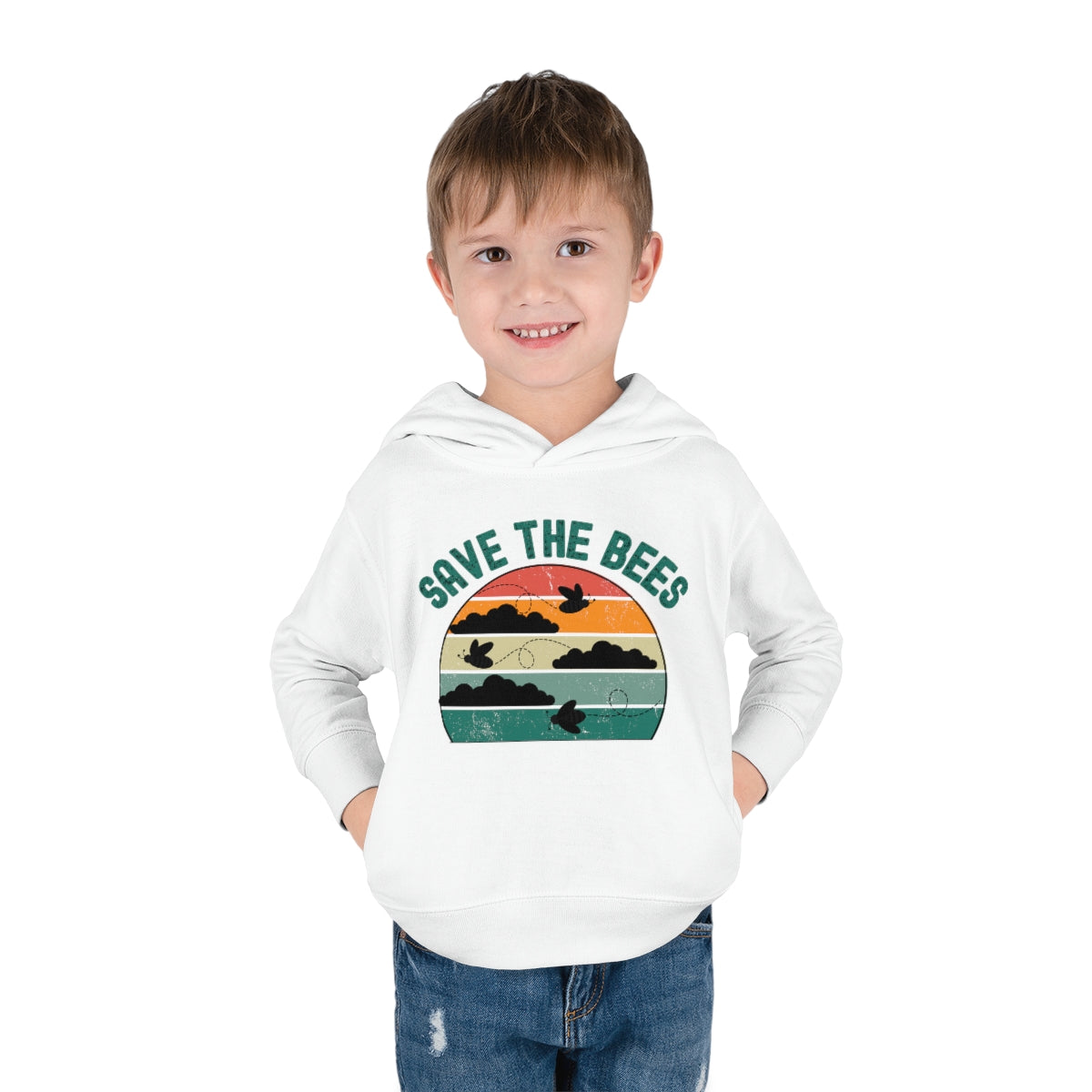 Save the Bees Toddler Pullover Fleece Hoodie