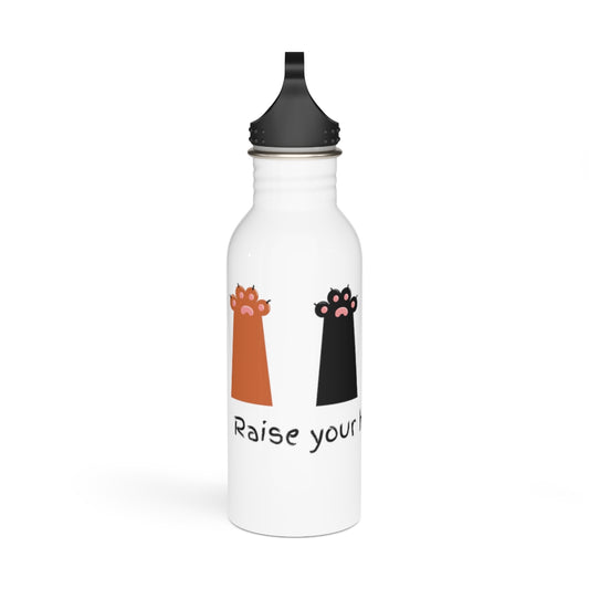 Raise Your Hand if Meow Stainless Steel Water Bottle