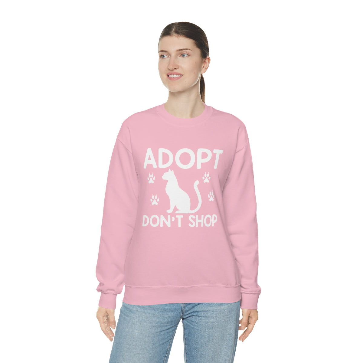 Adopt Don't Shop Animal Rescue Advocate Unisex Crew Sweatshirt