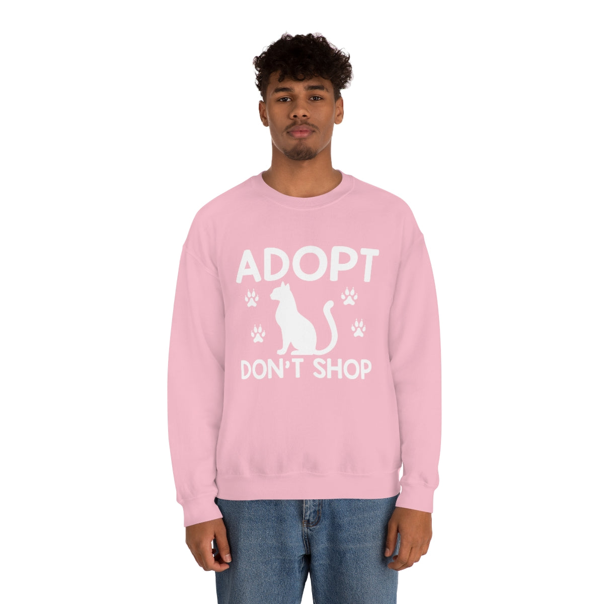 Adopt Don't Shop Animal Rescue Advocate Unisex Crew Sweatshirt