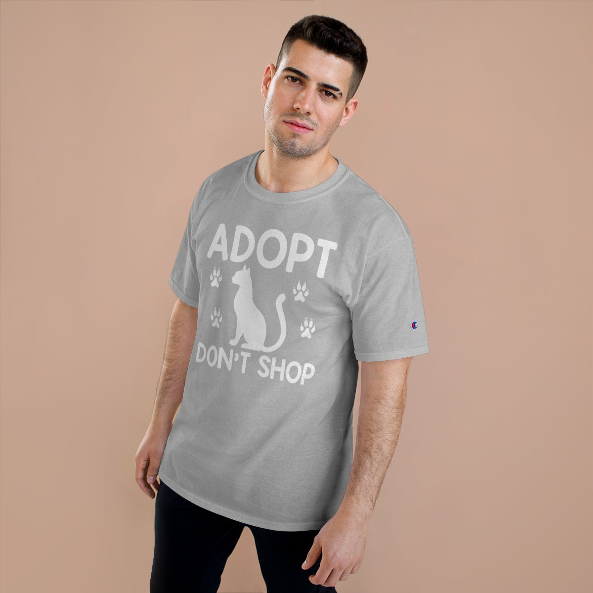 Adopt Don't Shop Animal Tee Advocate Champion Men's Premium T-Shirt