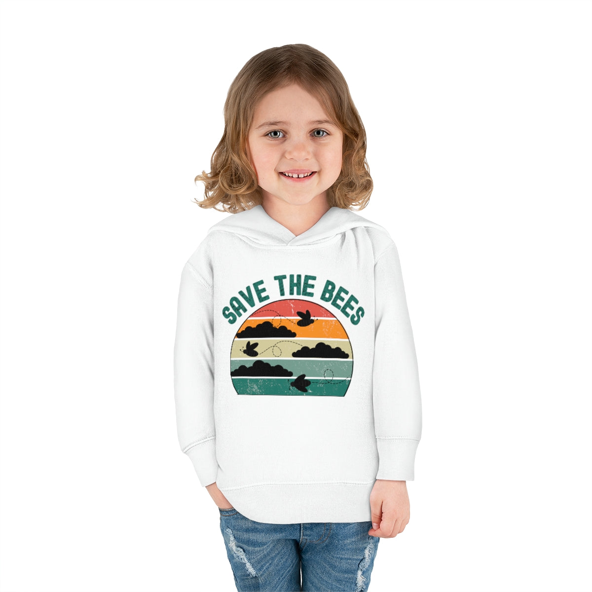 Save the Bees Toddler Pullover Fleece Hoodie