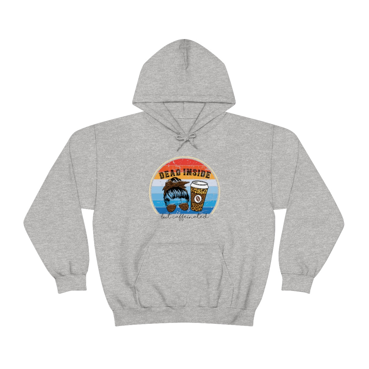 Dead Inside but Caffeinated Funny Unisex Heavy Blend™ Hoodie