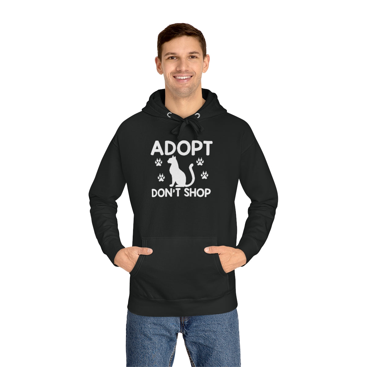 Adopt Don't Shop Animal Rescue Advocate Premium Unisex Fleece Hoodie