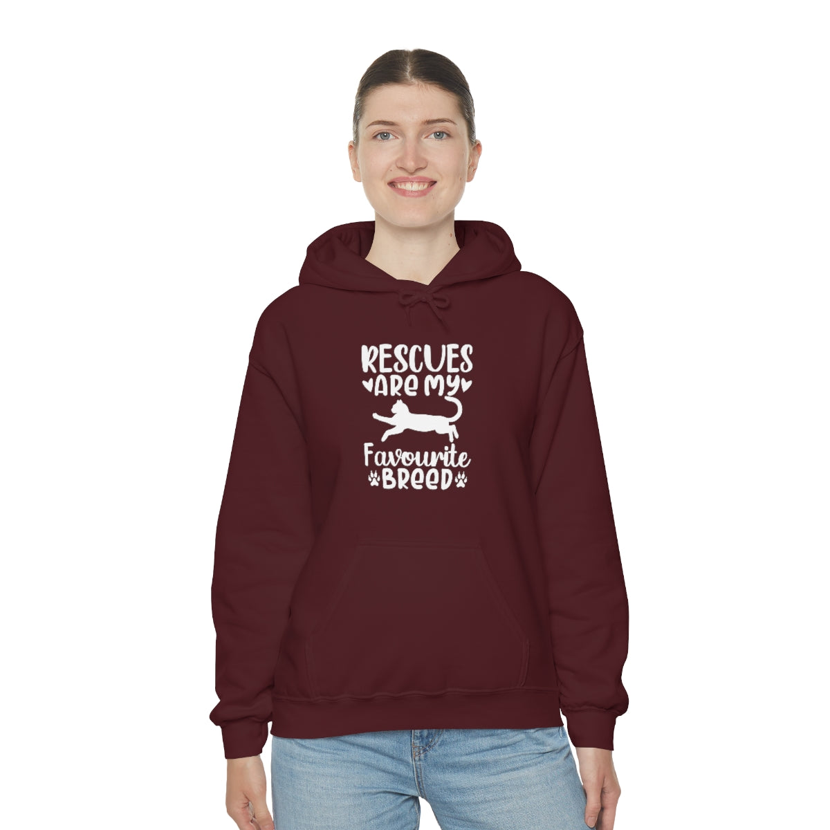 Rescues are My Favourite Breed Unisex Heavy Blend™ Hoodie