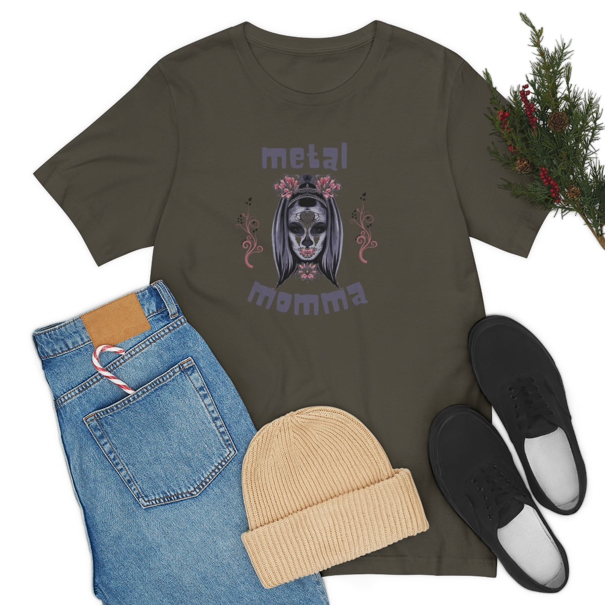 Metal Momma Mother's Day Gift Unisex Jersey Short Sleeve T-Shirt