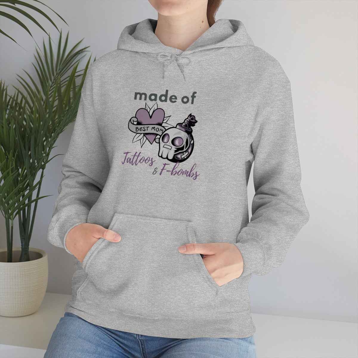 Made of Tattoos and F-bombs Unisex Heavy Blend™ Hoodie