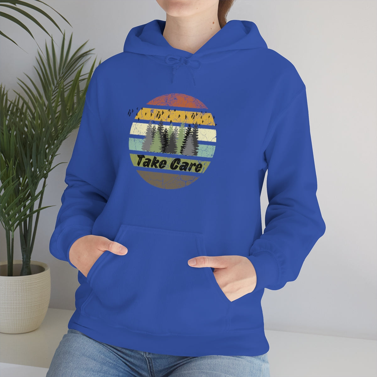 Take Care Hiking Camping Unisex Heavy Blend™ Hoodie