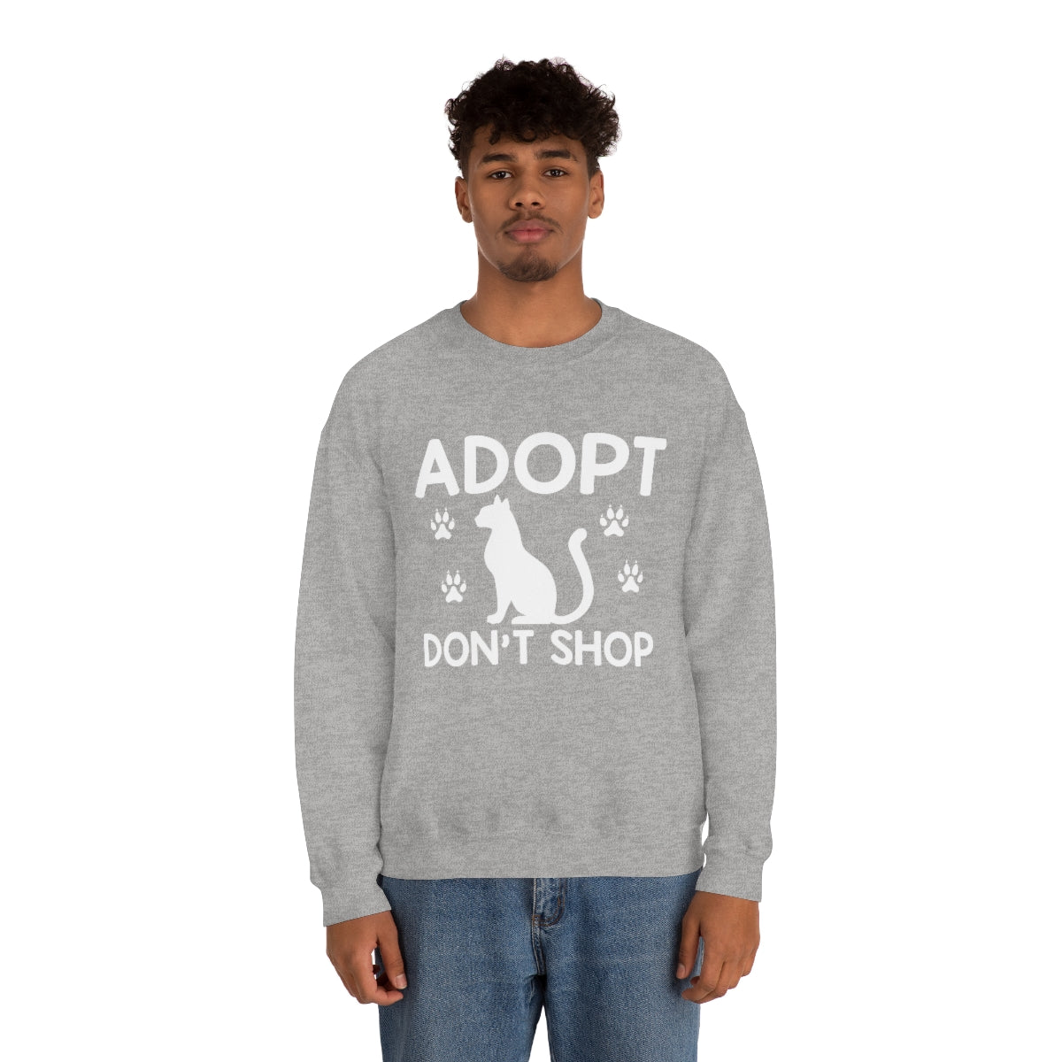 Adopt Don't Shop Animal Rescue Advocate Unisex Crew Sweatshirt