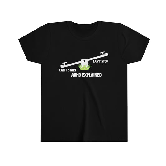 ADHD Explained Youth Short Sleeve T-Shirt