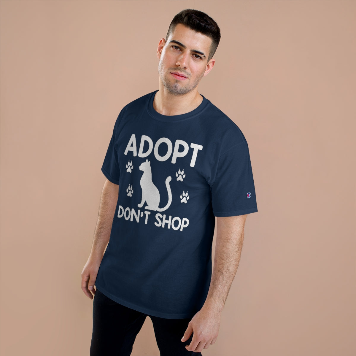 Adopt Don't Shop Animal Tee Advocate Champion Men's Premium T-Shirt