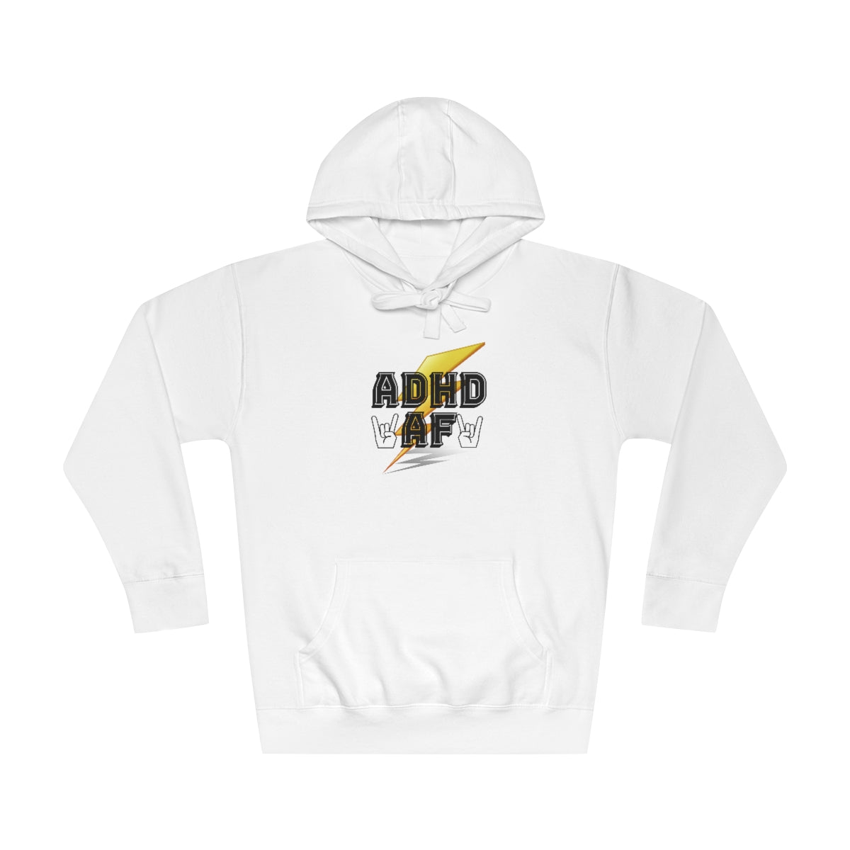 ADHD AF Funny Neurodiversity Awareness Unisex Premium Fleece Hoodie