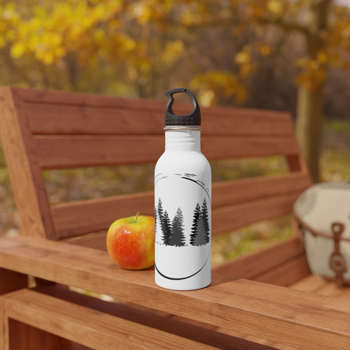 Pine Tree Hiking Camping Hiking Nature Lovers Stainless Steel Water Bottle