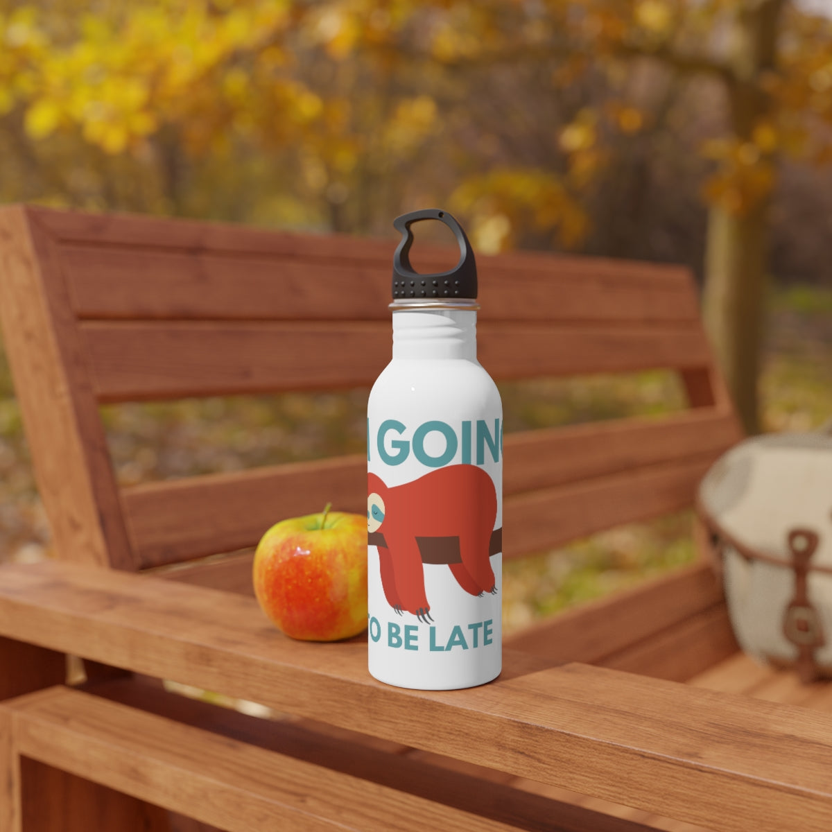 I'm Going to be Late Stainless Steel Water Bottle