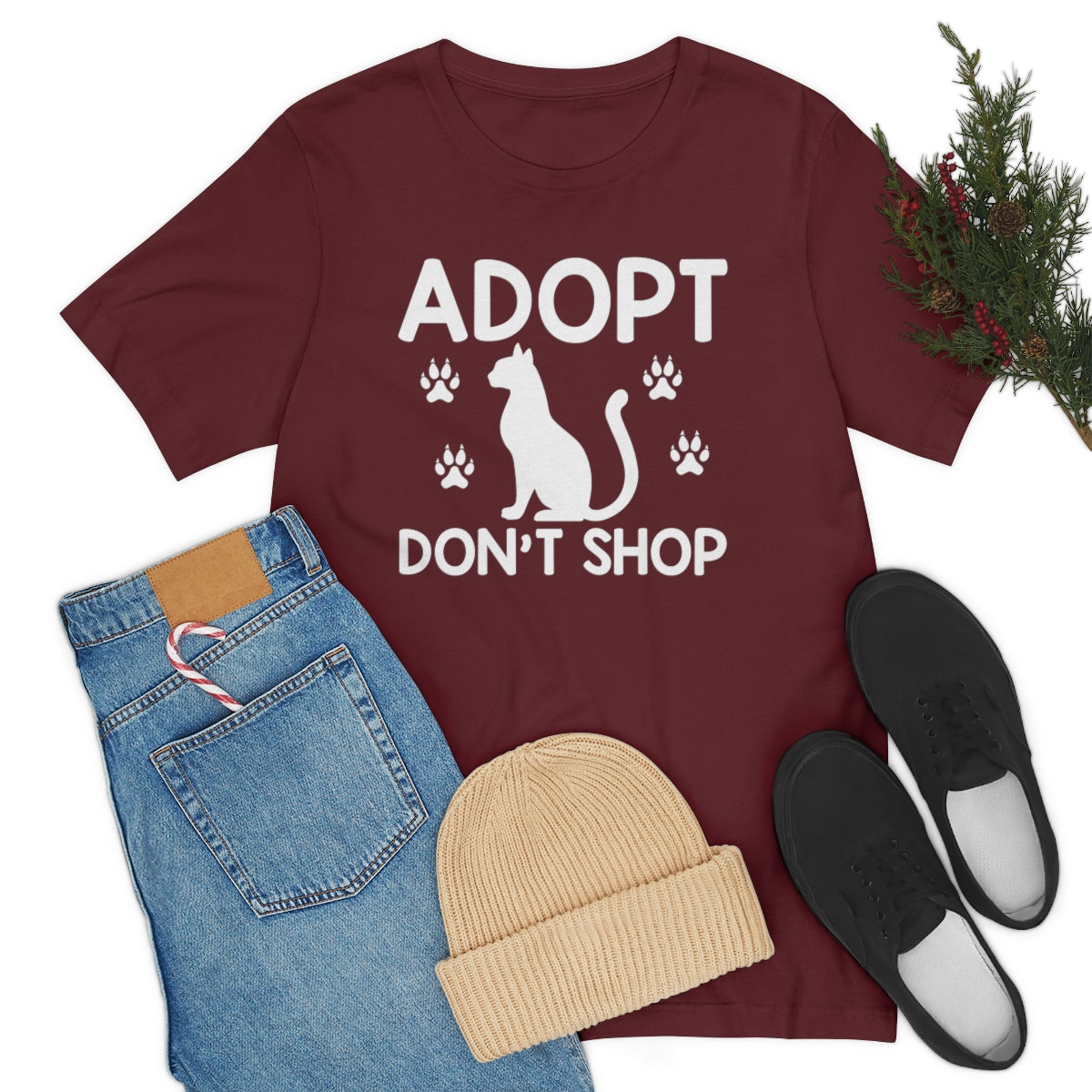 Adopt Don't Shop Unisex Jersey Short Sleeve T-Shirt