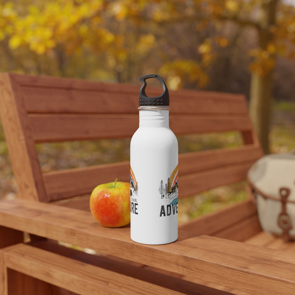 Seek Adventure Hiking Camping Lovers Stainless Steel Water Bottle