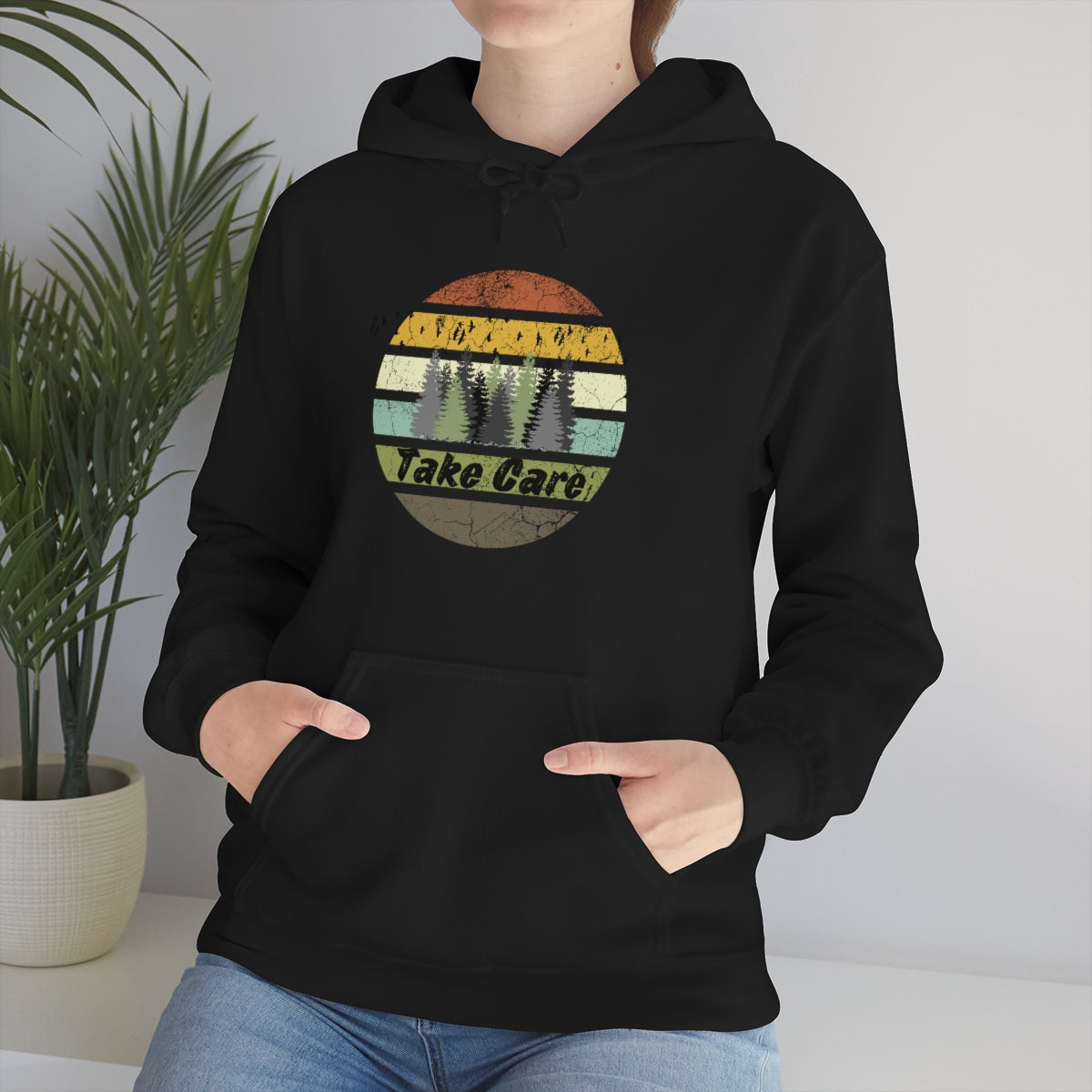 Take Care Hiking Camping Unisex Heavy Blend™ Hoodie