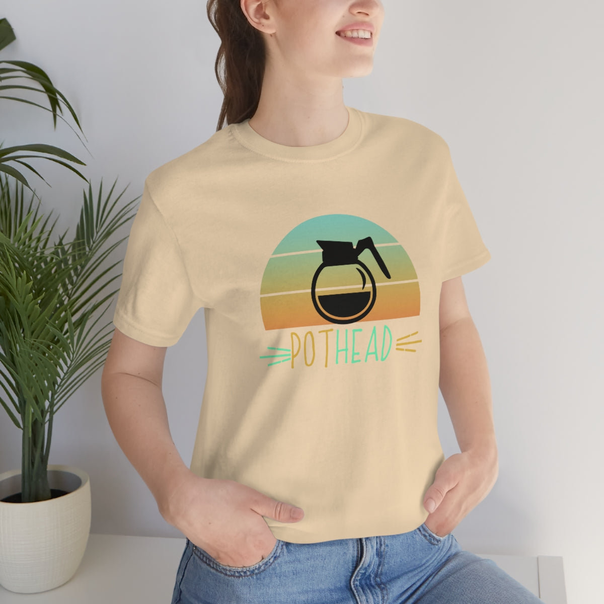 Pothead Funny Coffee Lovers Unisex Jersey Short Sleeve T-Shirt