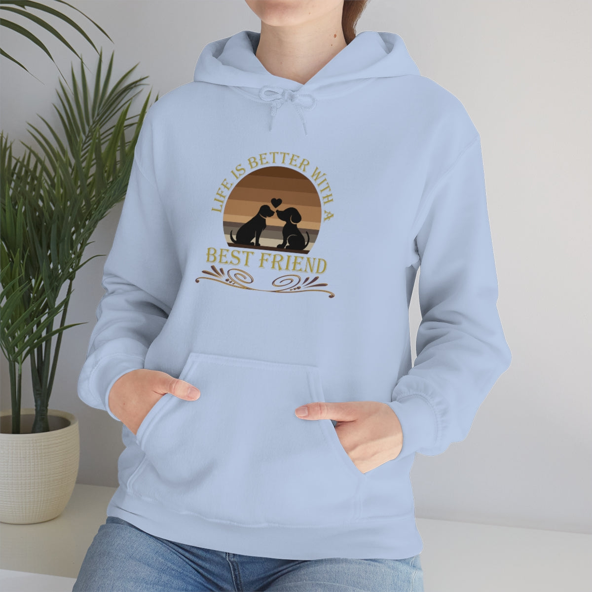 Life is Better With a Best Friend Animal Rescue Unisex Heavy Blend™ Hoodie