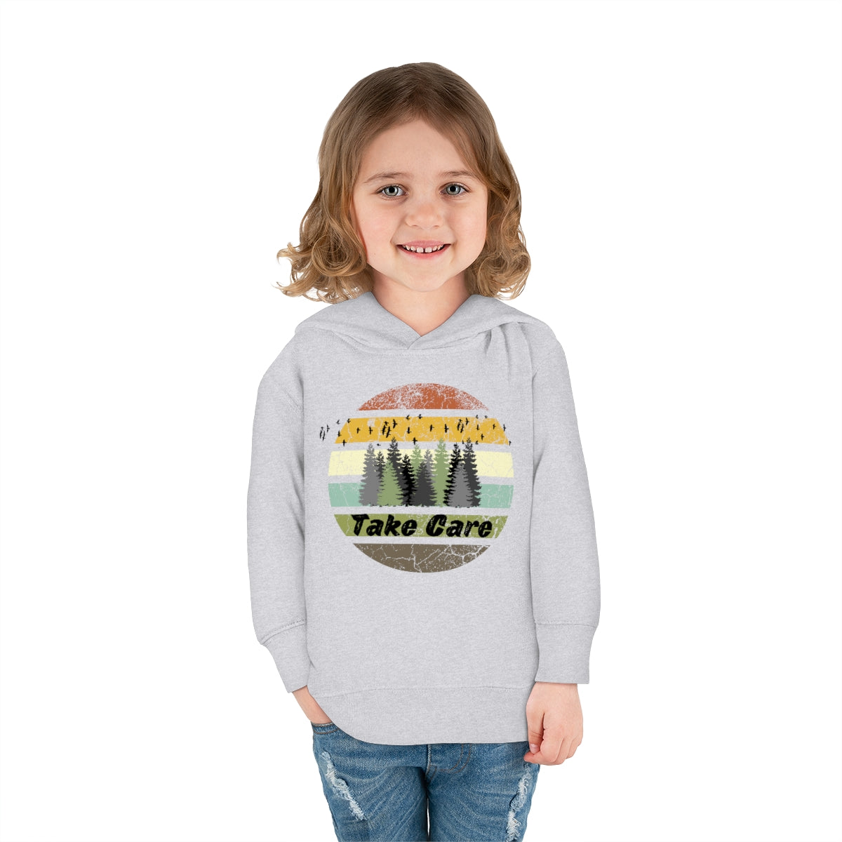 Take Care Hiking Camping Toddler Pullover Fleece Hoodie