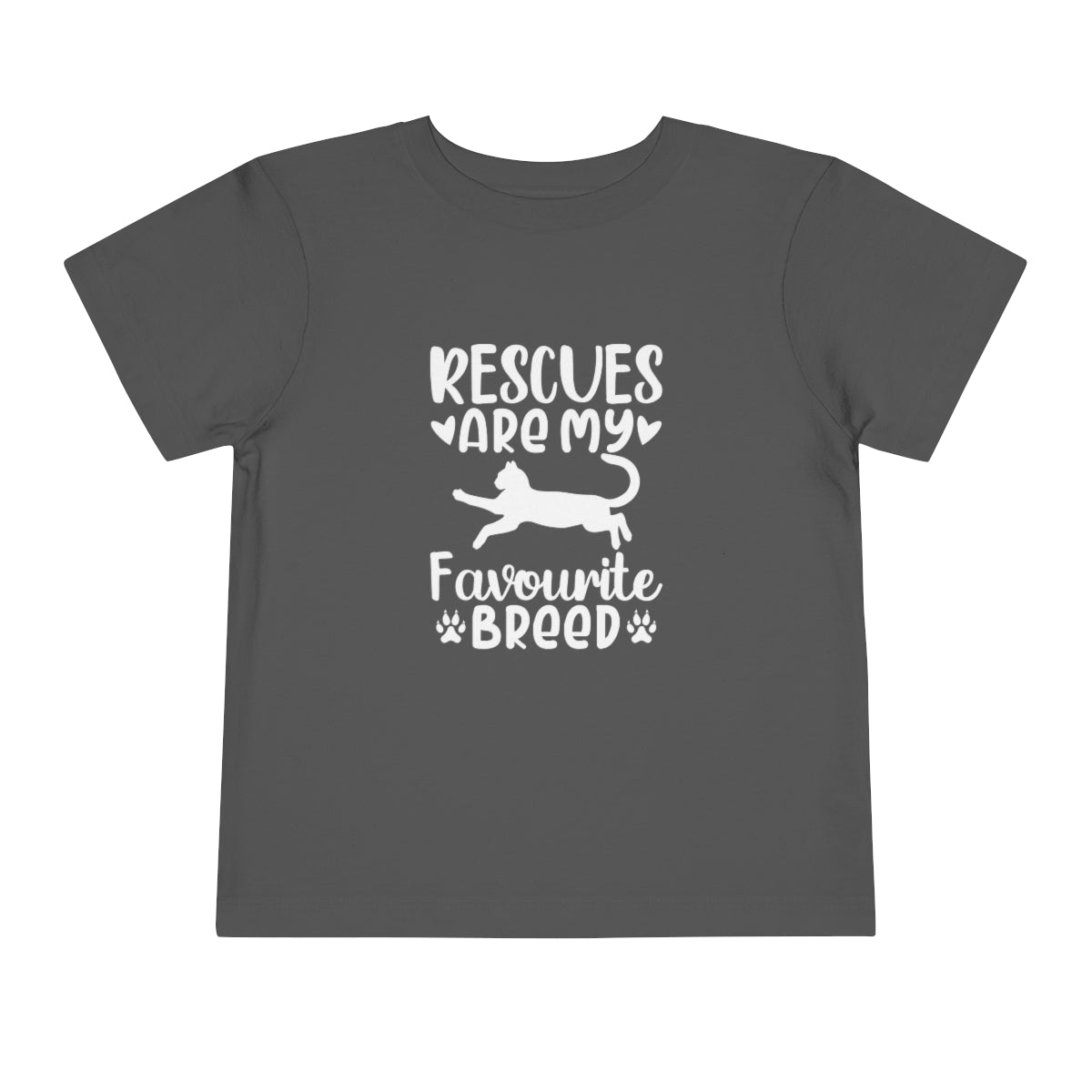 Rescues are My Favourite Breed Toddler Short Sleeve T-Shirt