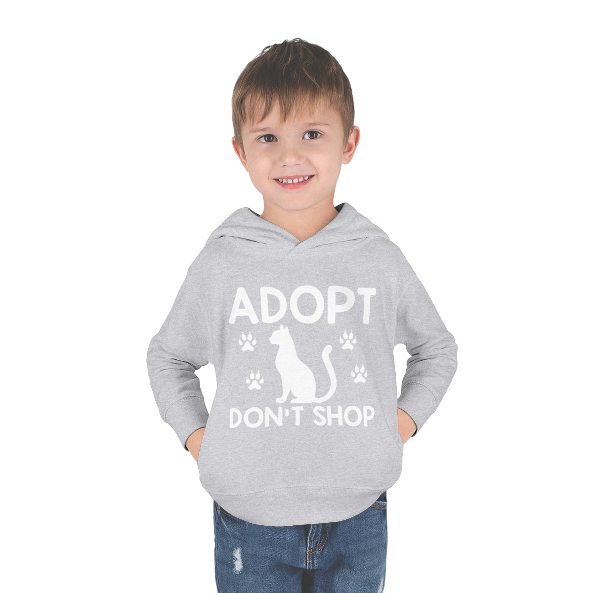 Adopt Don't Shop Toddler Pullover Fleece Hoodie