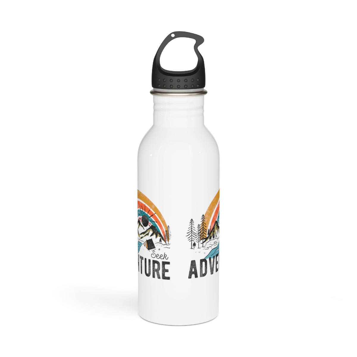 Seek Adventure Hiking Camping Lovers Stainless Steel Water Bottle