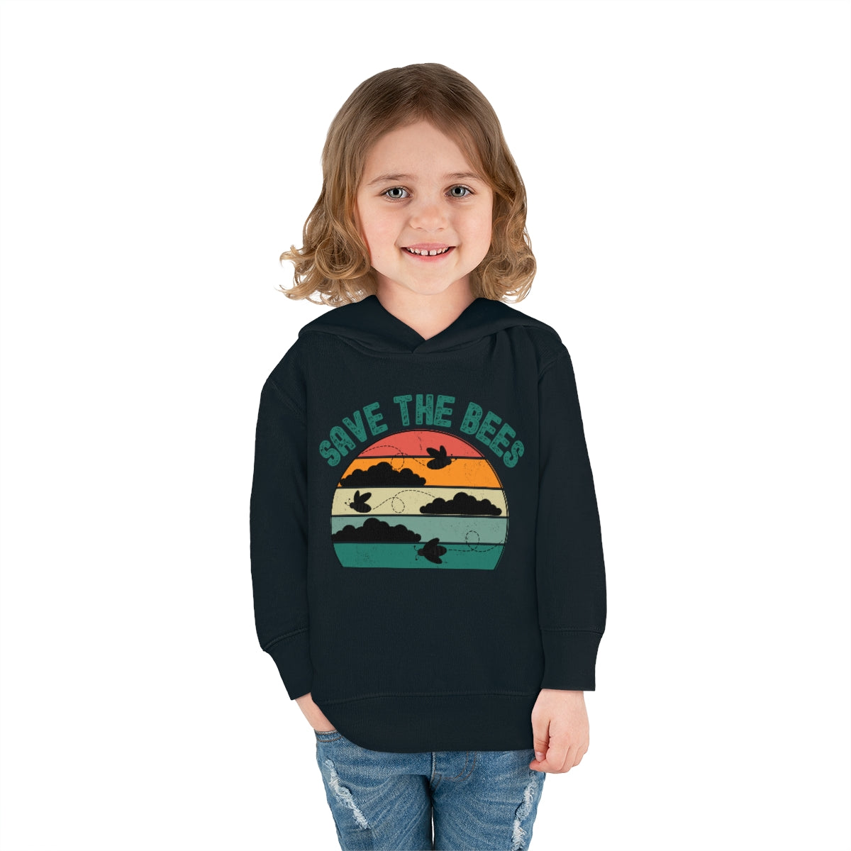 Save the Bees Toddler Pullover Fleece Hoodie