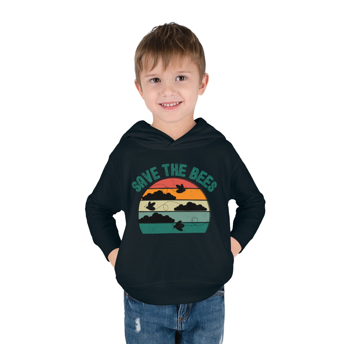 Save the Bees Toddler Pullover Fleece Hoodie