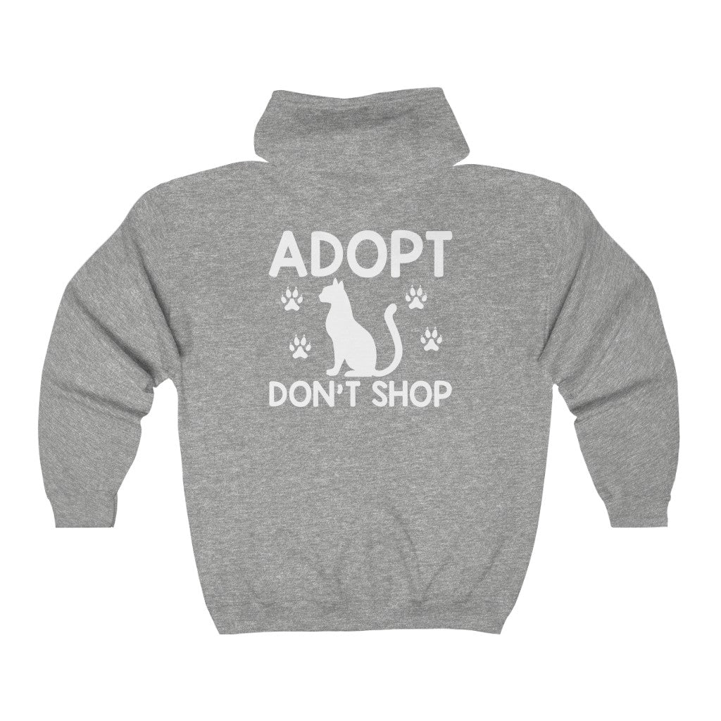 Adopt Don't Shop Animal Rescue Advocate Unisex Heavy Blend™ Full Zip Hoodie