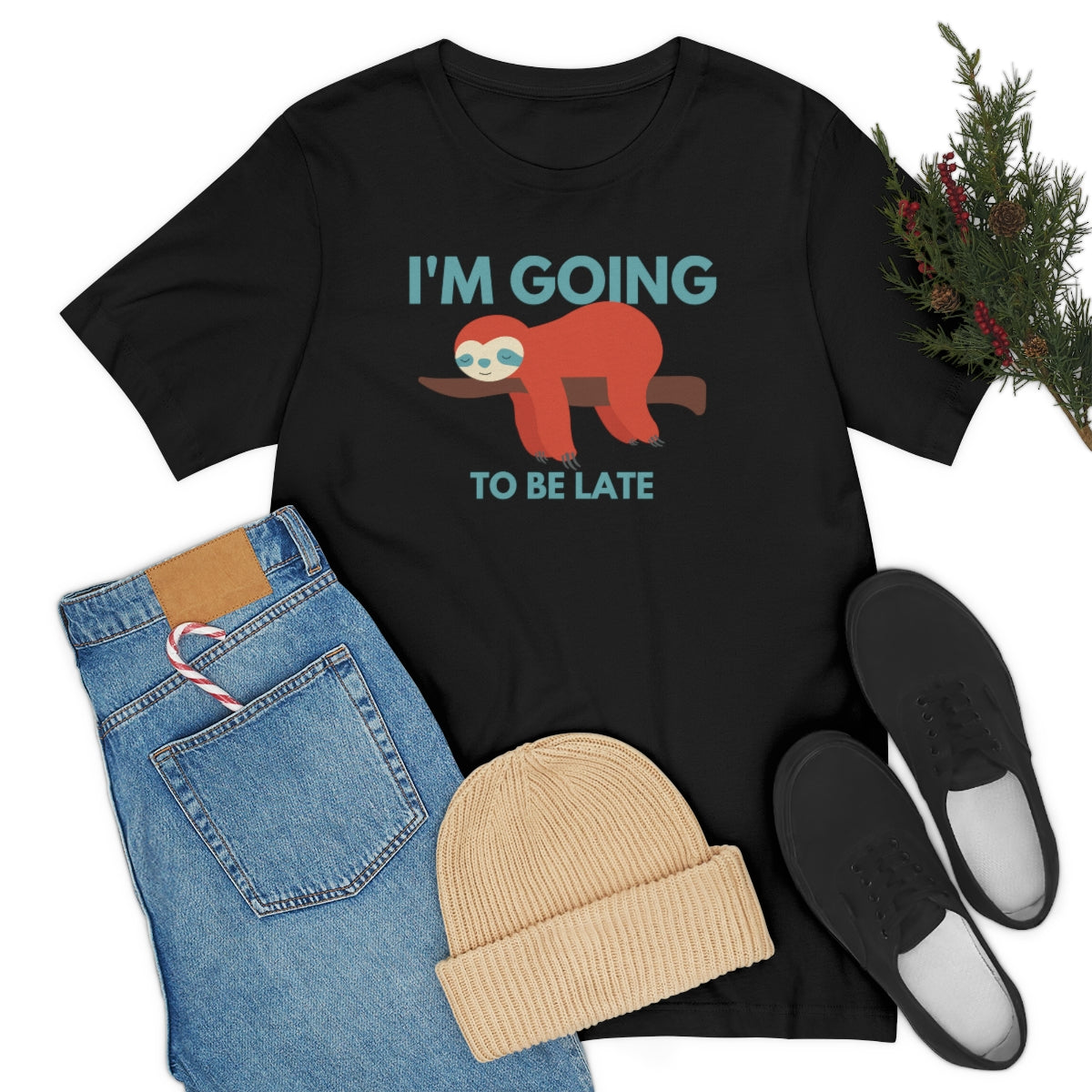 I'm Going to be Late Funny Unisex Jersey Short Sleeve T-Shirt