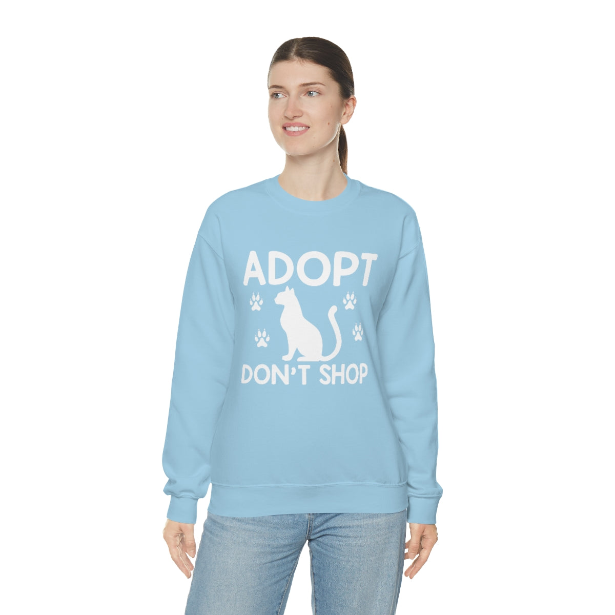 Adopt Don't Shop Animal Rescue Advocate Unisex Crew Sweatshirt