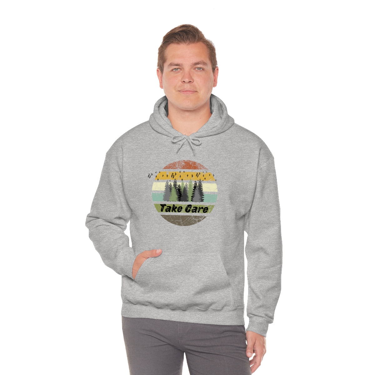 Take Care Hiking Camping Unisex Heavy Blend™ Hoodie