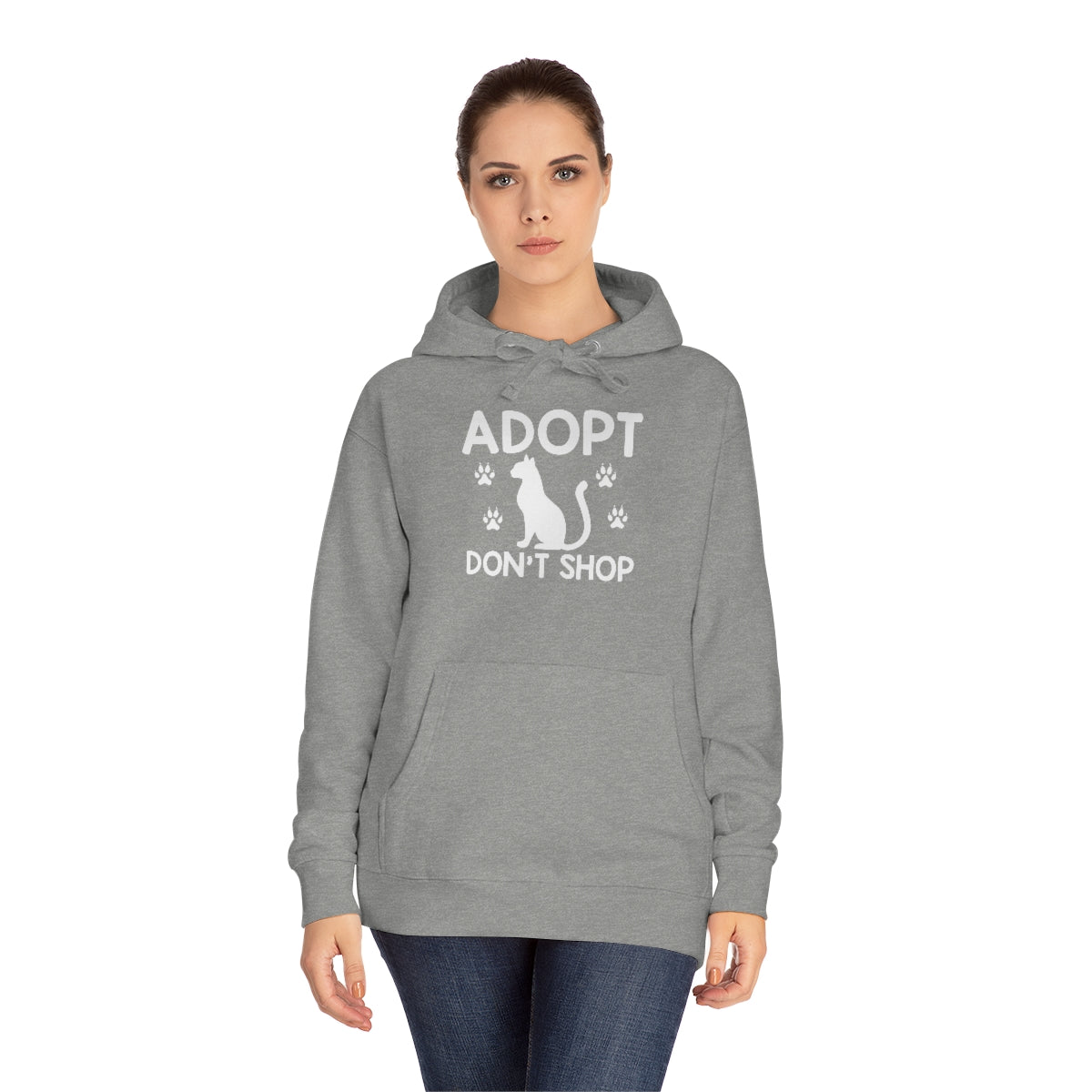 Adopt Don't Shop Animal Rescue Advocate Premium Unisex Fleece Hoodie