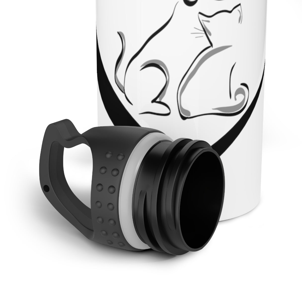 Best Friends Cat Lovers Stainless Steel Water Bottle