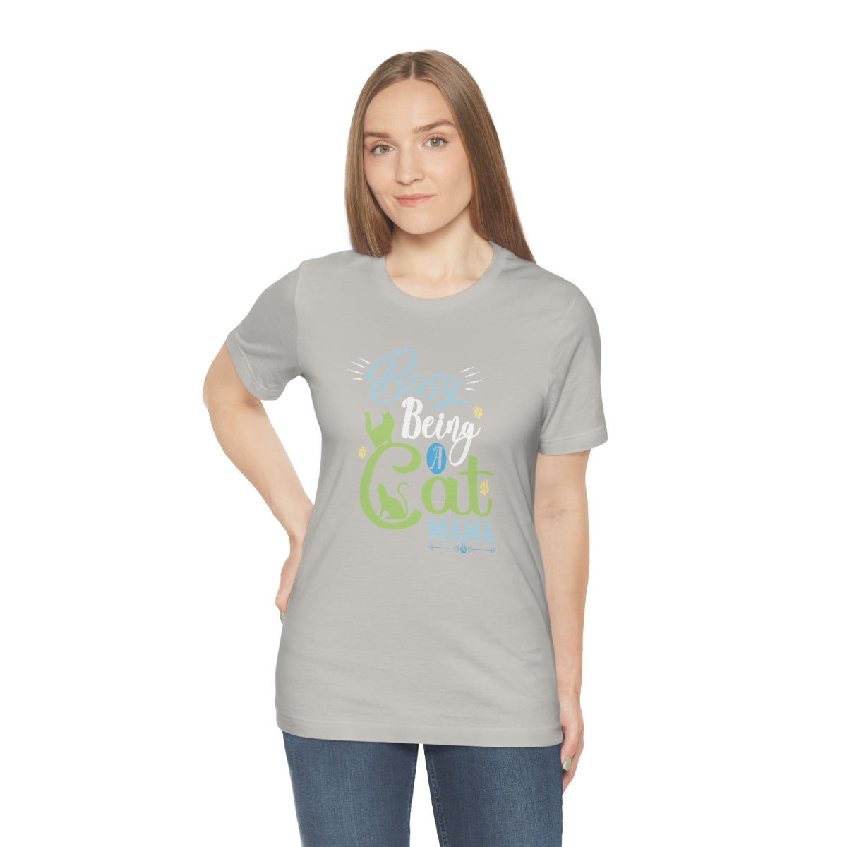 Busy Being a Cat Mama Unisex Jersey Short Sleeve T-Shirt