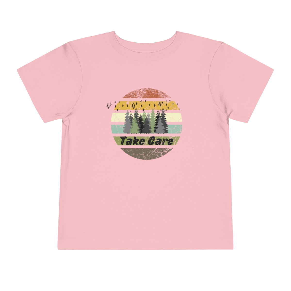 Take Care Hiking Camping Toddler Short Sleeve T-Shirt